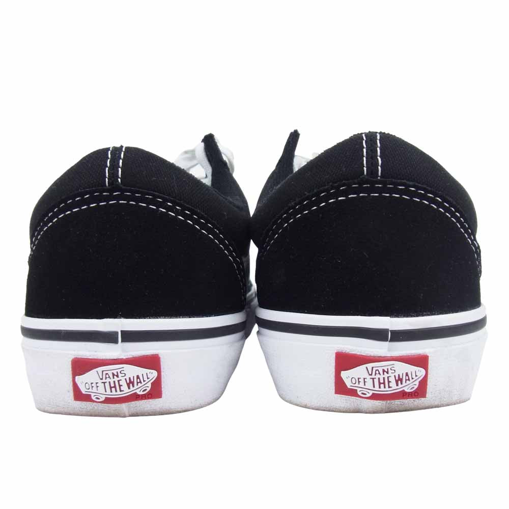 VANS バンズ OLD SCHOOL PRO オールドスクール プロ スニーカー ブラック系 ホワイト系 28cm【中古】