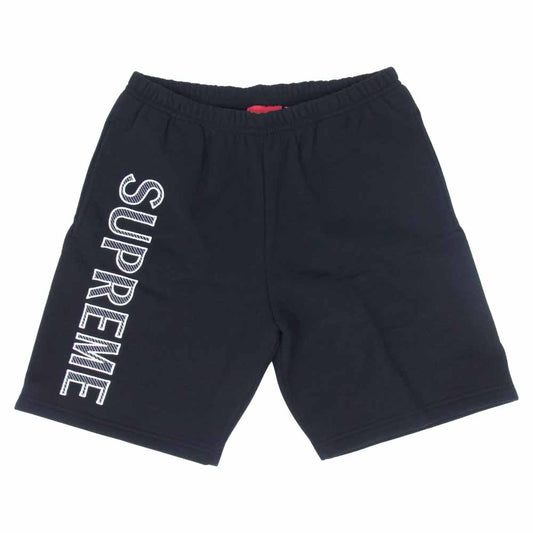 Supreme シュプリーム 18SS Leg Embroidery Sweatshort ロゴ スウェット ショーツ ブラック系 M【中古】