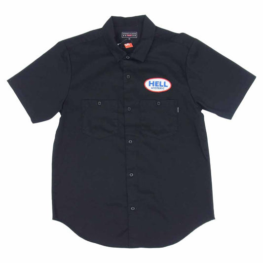 Supreme シュプリーム 17aw HYSTERIC GLAMOUR ヒステリックグラマー S/S Work Shirt ショートスリーブ ワーク シャツ ブラック系 M【極上美品】【中古】