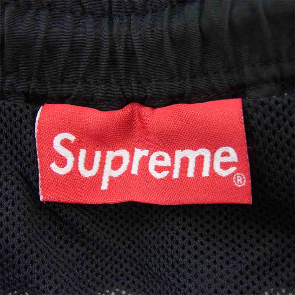 Supreme シュプリーム 17SS  Split Logo Water Short バックロゴ ナイロン ショート パンツ ブラック系 M【中古】