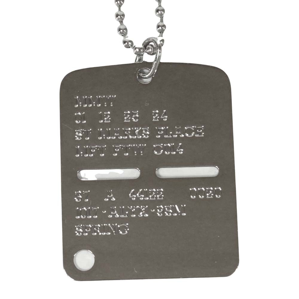 1017 アリクス 9SM AAUJW0014OT02 MILITARY TAG ミリタリー タグ ネックレス シルバー系【中古】