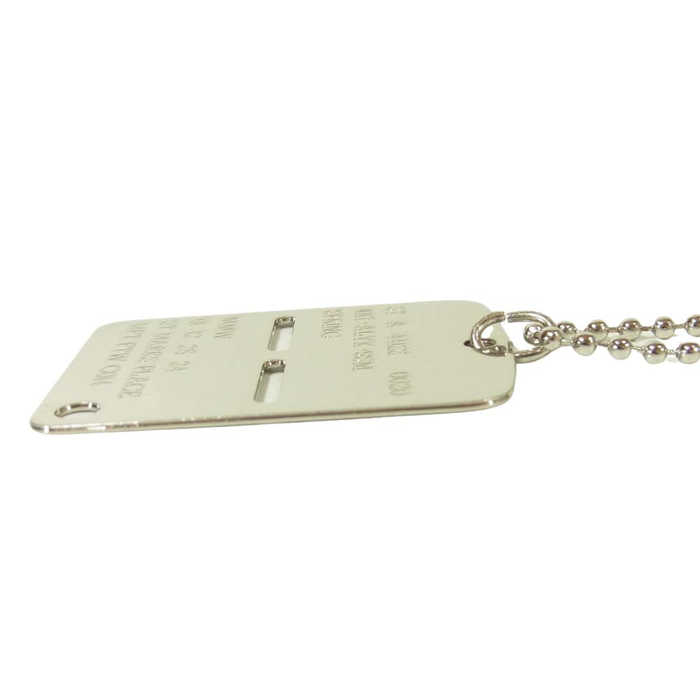 1017 アリクス 9SM AAUJW0014OT02 MILITARY TAG ミリタリー タグ ネックレス シルバー系【中古】