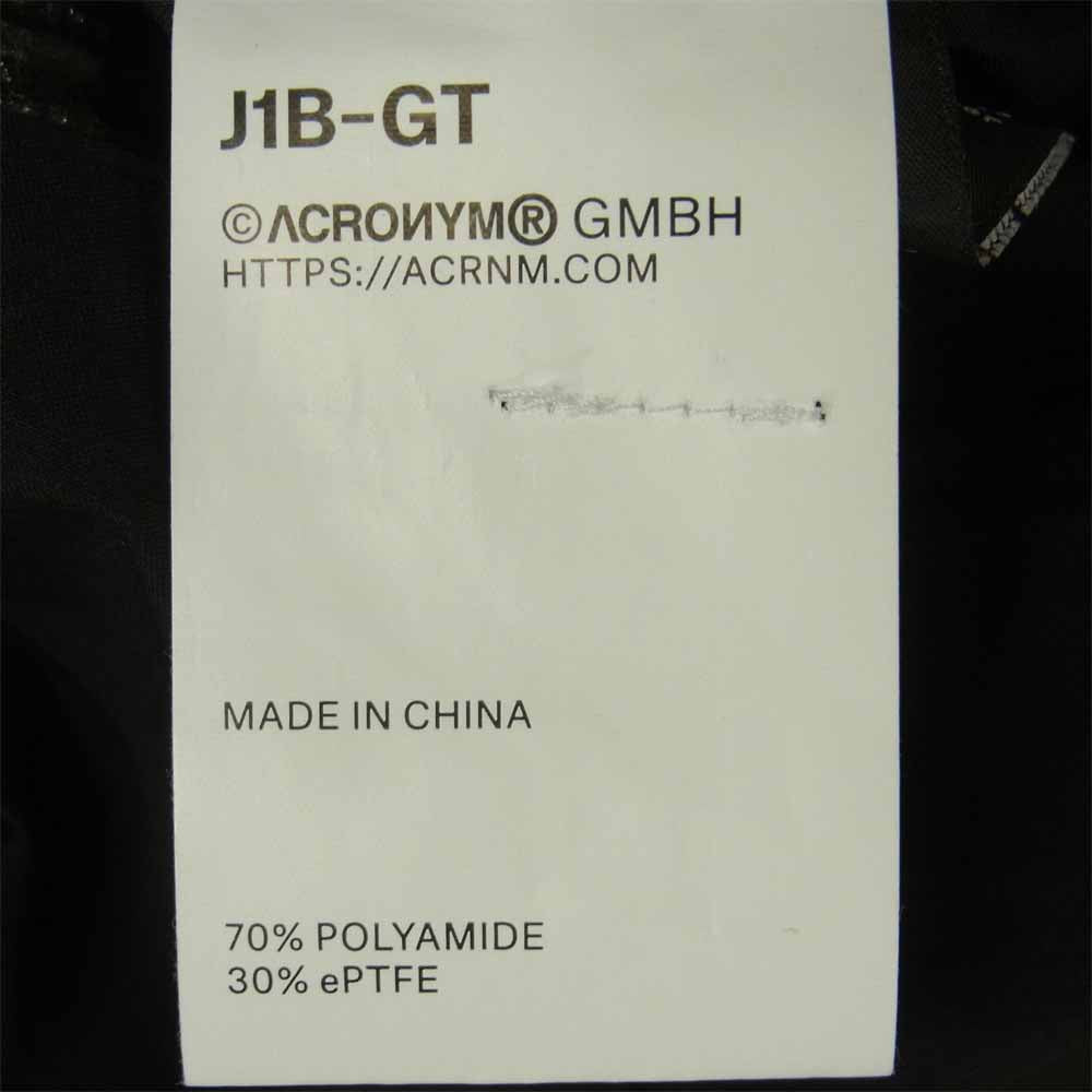 アクロニウム 20AW J1B-GT 3L Gore-Tex Pro Interops Jacket ゴアテックス ジャケット ブラック系 S【中古】