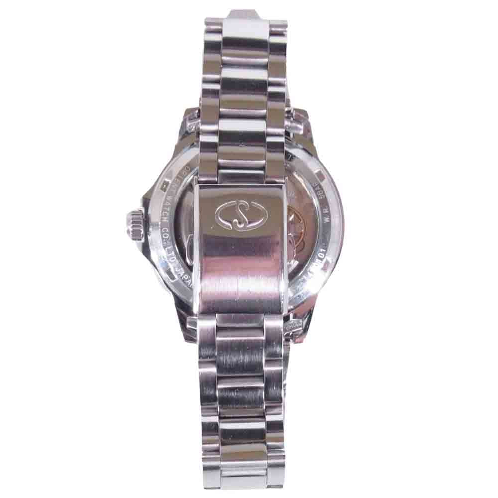 オリエントスター FA00-C1 World Time ワールドタイム 裏スケルトン 自動巻き 腕時計 シルバー系【中古】