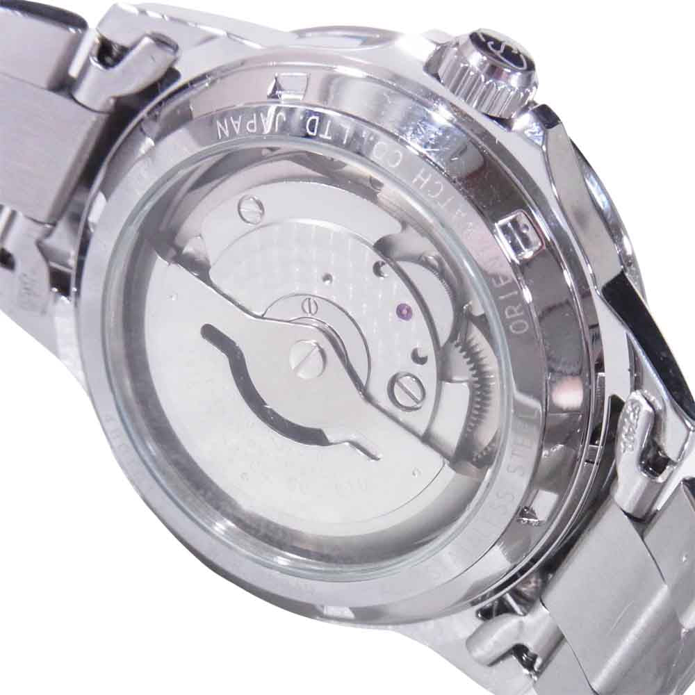 オリエントスター FA00-C1 World Time ワールドタイム 裏スケルトン 自動巻き 腕時計 シルバー系【中古】