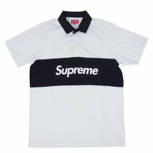 Supreme シュプリーム 16SS S/S Rugby ラガー ポロシャツ ホワイト系 M【中古】