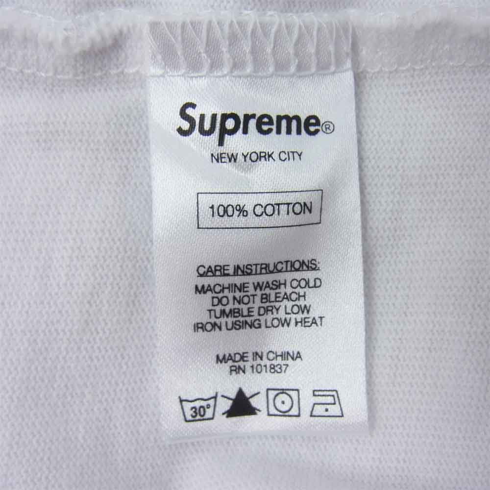 Supreme シュプリーム 16SS S/S Rugby ラガー ポロシャツ ホワイト系 M【中古】