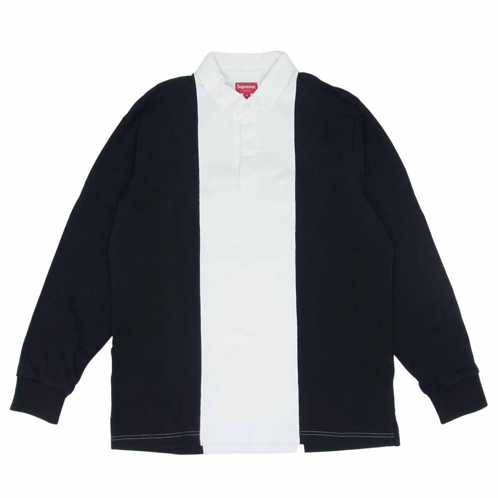 Supreme シュプリーム 16AW L/S Split Rugby スプリット ラグビー 長袖 ポロシャツ ホワイト系 ブラック系 M【中古】
