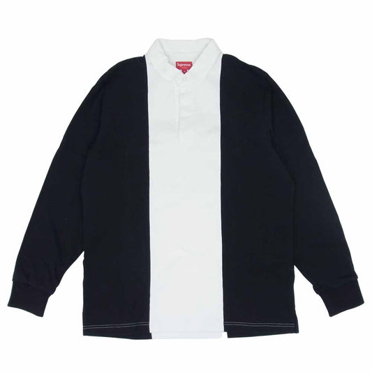 Supreme シュプリーム 16AW L/S Split Rugby スプリット ラグビー 長袖 ポロシャツ ホワイト系 ブラック系 M【中古】
