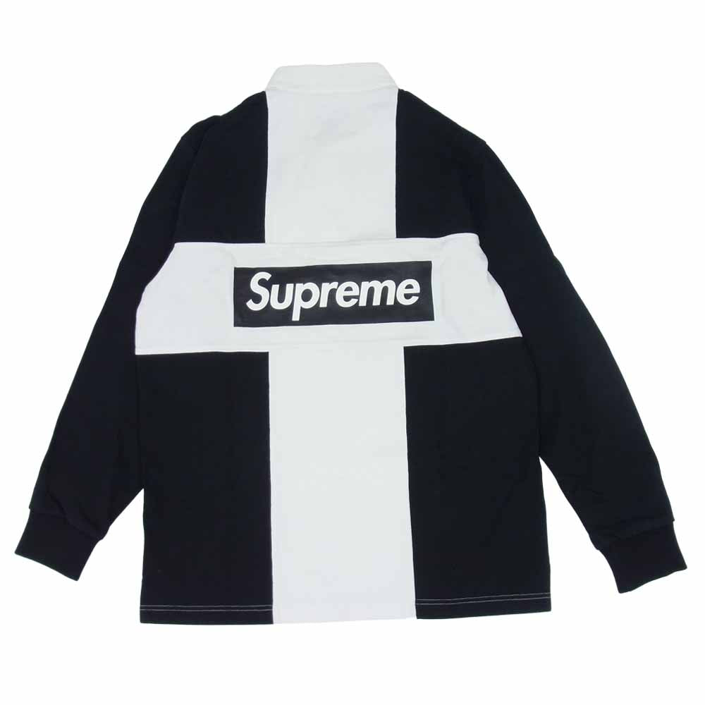 Supreme シュプリーム 16AW L/S Split Rugby スプリット ラグビー 長袖 ポロシャツ ホワイト系 ブラック系 M【中古】