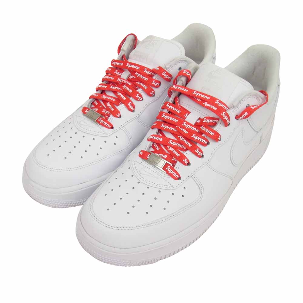 Supreme シュプリーム × NIKE ナイキ 20SS CU9225-100 AIR FORCE 1 LOW エア フォース ロー スニーカー ホワイト系 27.5cm【中古】