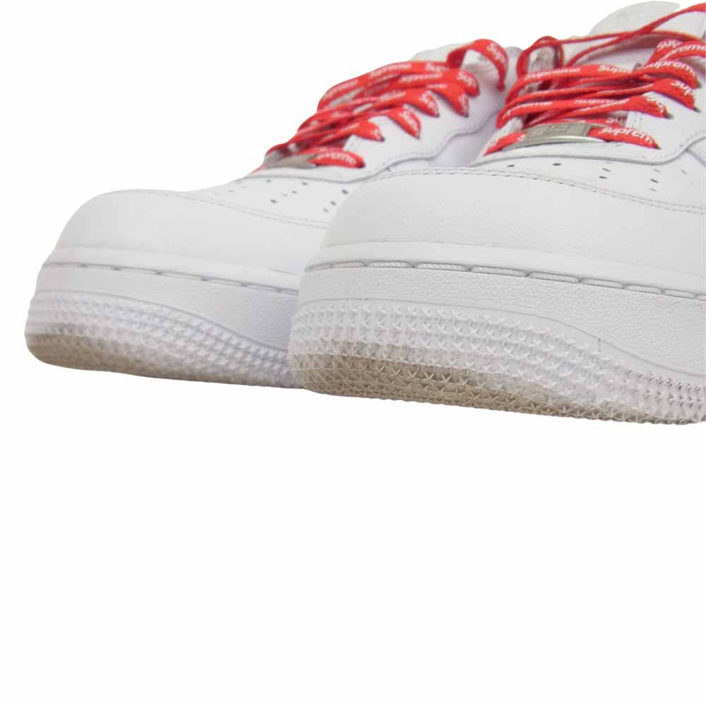 Supreme シュプリーム × NIKE ナイキ 20SS CU9225-100 AIR FORCE 1 LOW エア フォース ロー スニーカー ホワイト系 27.5cm【中古】