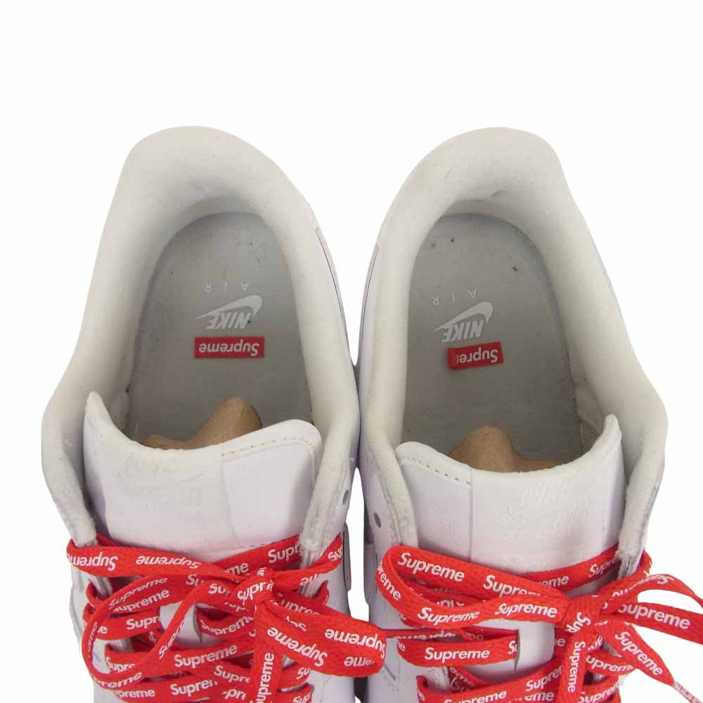 Supreme シュプリーム × NIKE ナイキ 20SS CU9225-100 AIR FORCE 1 LOW エア フォース ロー スニーカー ホワイト系 27.5cm【中古】