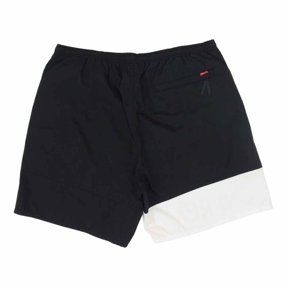 Supreme シュプリーム 16SS Banner Water Short バナー ウォーター ショーツ ブラック系 ホワイト系 M【美品】【中古】