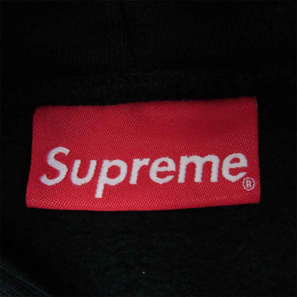 Supreme シュプリーム 18SS Sideline Hooded Sweatshirt 袖ロゴ パーカー プルオーバー ブラック系 M【美品】【中古】