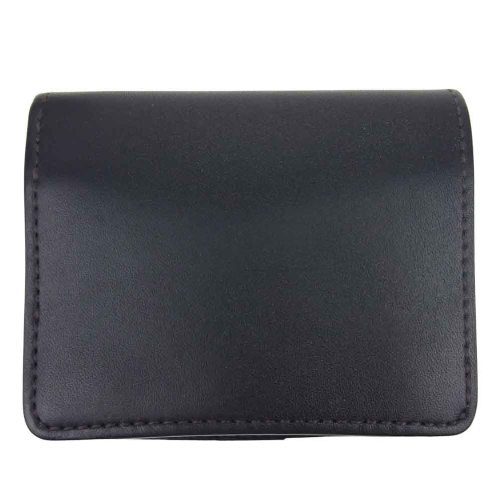 WILDSWANS ワイルドスワンズ kf-003 フルグレイン ブライドル ブラック ミニ 財布 ブラック系【美品】【中古】