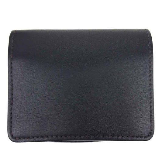 WILDSWANS ワイルドスワンズ kf-003 フルグレイン ブライドル ブラック ミニ 財布 ブラック系【美品】【中古】