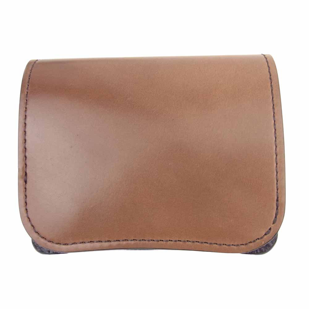 WILDSWANS ワイルドスワンズ PALM パーム ホーウィン コードバン 名古屋高島屋限定 バーボン×グリーン ミニ 財布 バーボン×グリーン【新古品】【未使用】【中古】