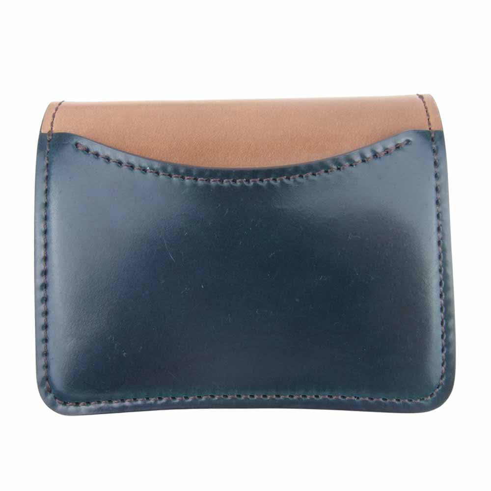 WILDSWANS ワイルドスワンズ PALM パーム ホーウィン コードバン 名古屋高島屋限定 バーボン×グリーン ミニ 財布 バーボン×グリーン【新古品】【未使用】【中古】
