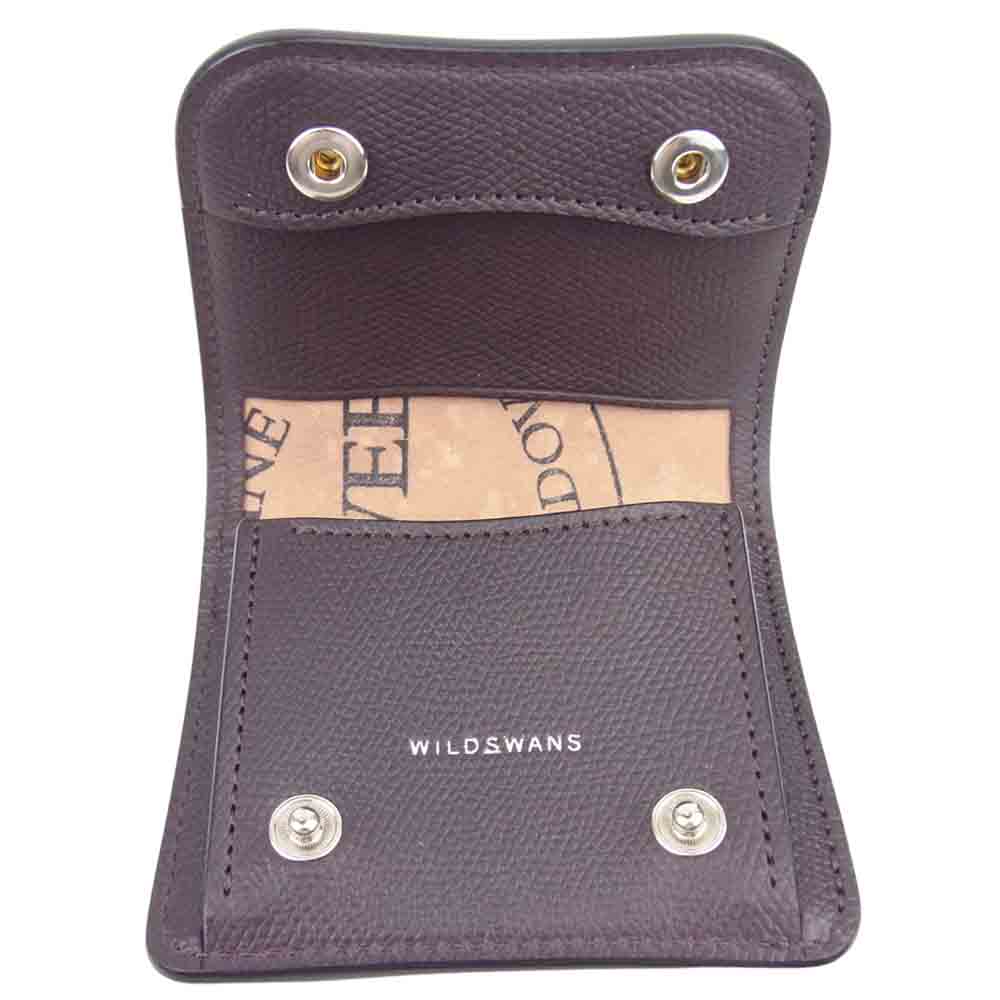 WILDSWANS ワイルドスワンズ PALM パーム ホーウィン コードバン 名古屋高島屋限定 バーボン×グリーン ミニ 財布 バーボン×グリーン【新古品】【未使用】【中古】