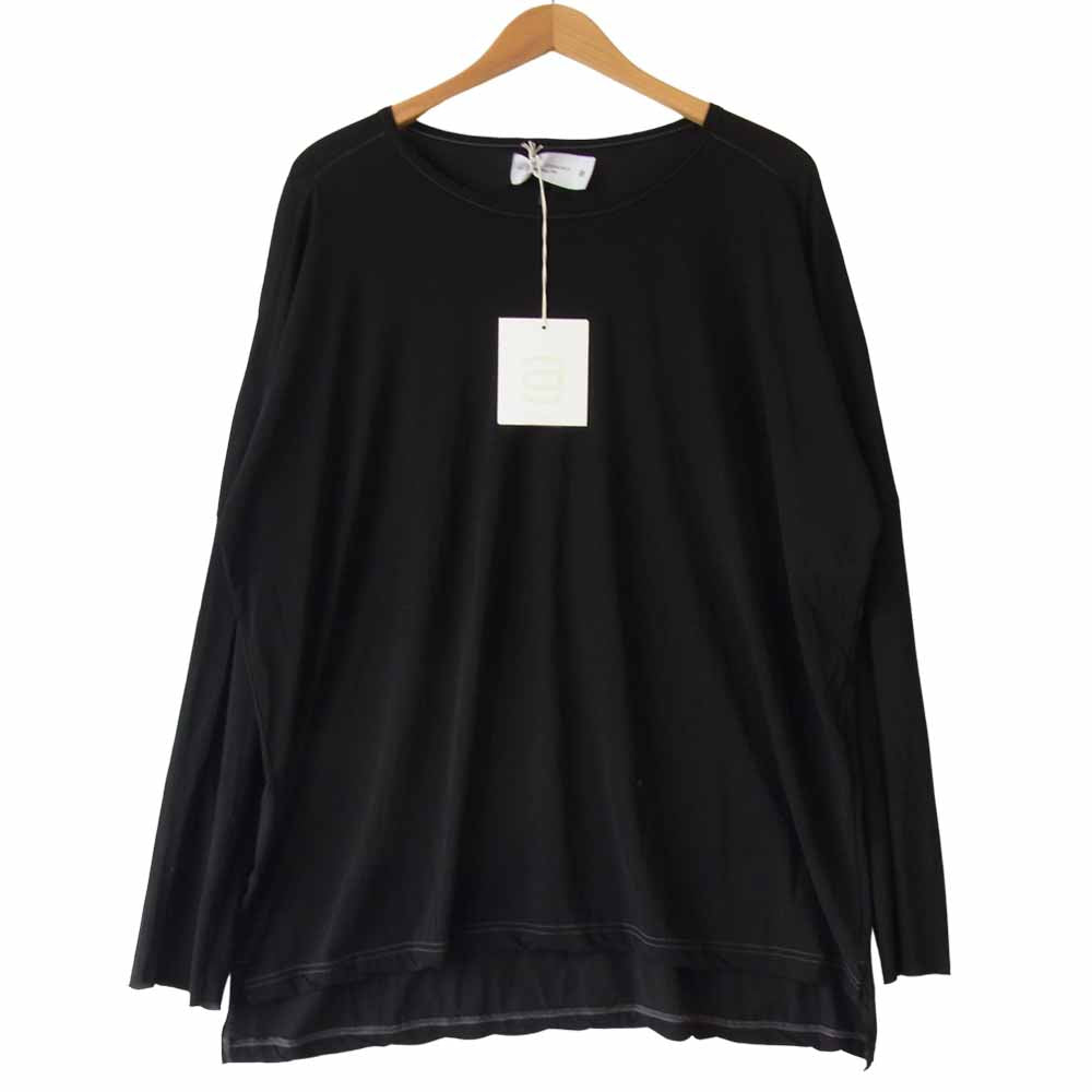 ピーイーオーティーダブリューエージー C-003-175 DOLMAN L/S ドルマン 長袖 カットソー ブラック系 1【新古品】【未使用】【中古】