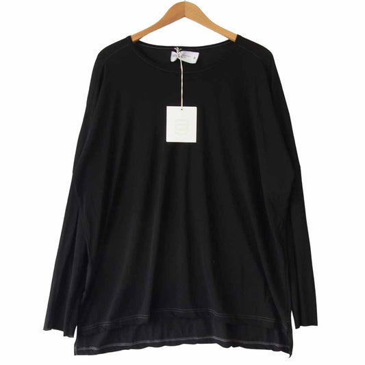 ピーイーオーティーダブリューエージー C-003-175 DOLMAN L/S ドルマン 長袖 カットソー ブラック系 1【新古品】【未使用】【中古】