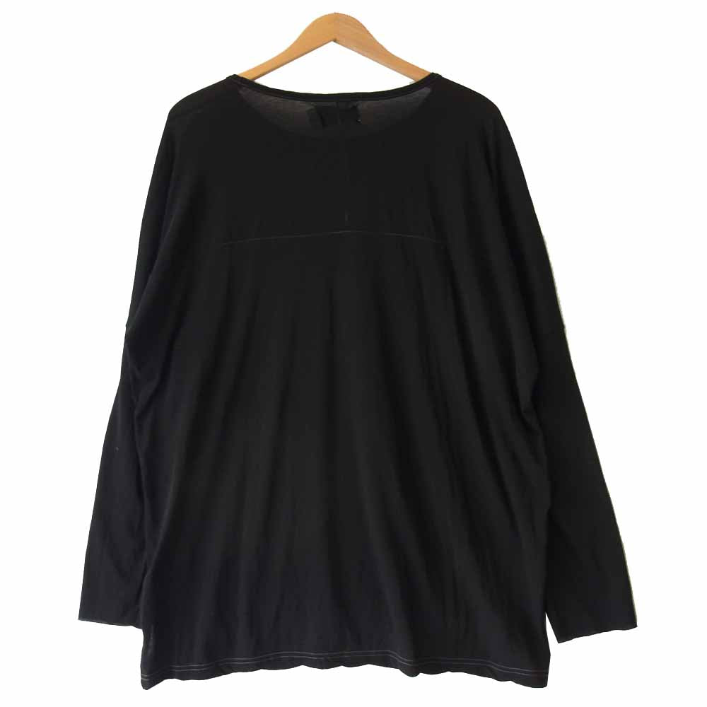ピーイーオーティーダブリューエージー C-003-175 DOLMAN L/S ドルマン 長袖 カットソー ブラック系 1【新古品】【未使用】【中古】