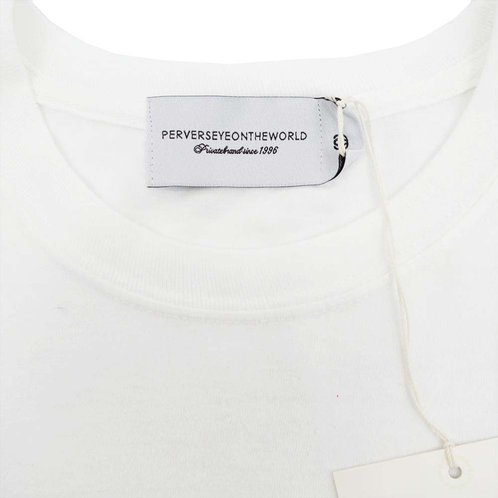 ピーイーオーティーダブリューエージー C-050-001 TEE GO-D バックプリント Tシャツ 3 ホワイト系 3【新古品】【未使用】【中古】
