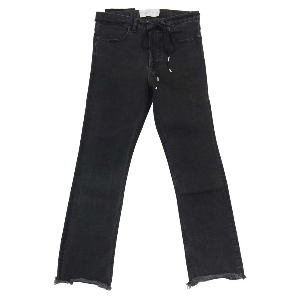 ピーイーオーティーダブリューエージー P-015-054 BOOTS CUT B.S ブーツ カット デニム パンツ ブラック系 1【中古】