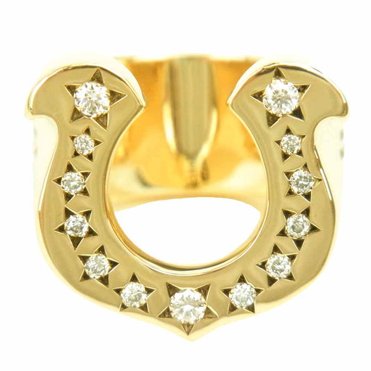 TENDERLOIN テンダーロイン 新品仕上げ済み T-H.S RING STONE 8K ダイヤ ホースシュー リング ゴールド系【極上美品】【中古】