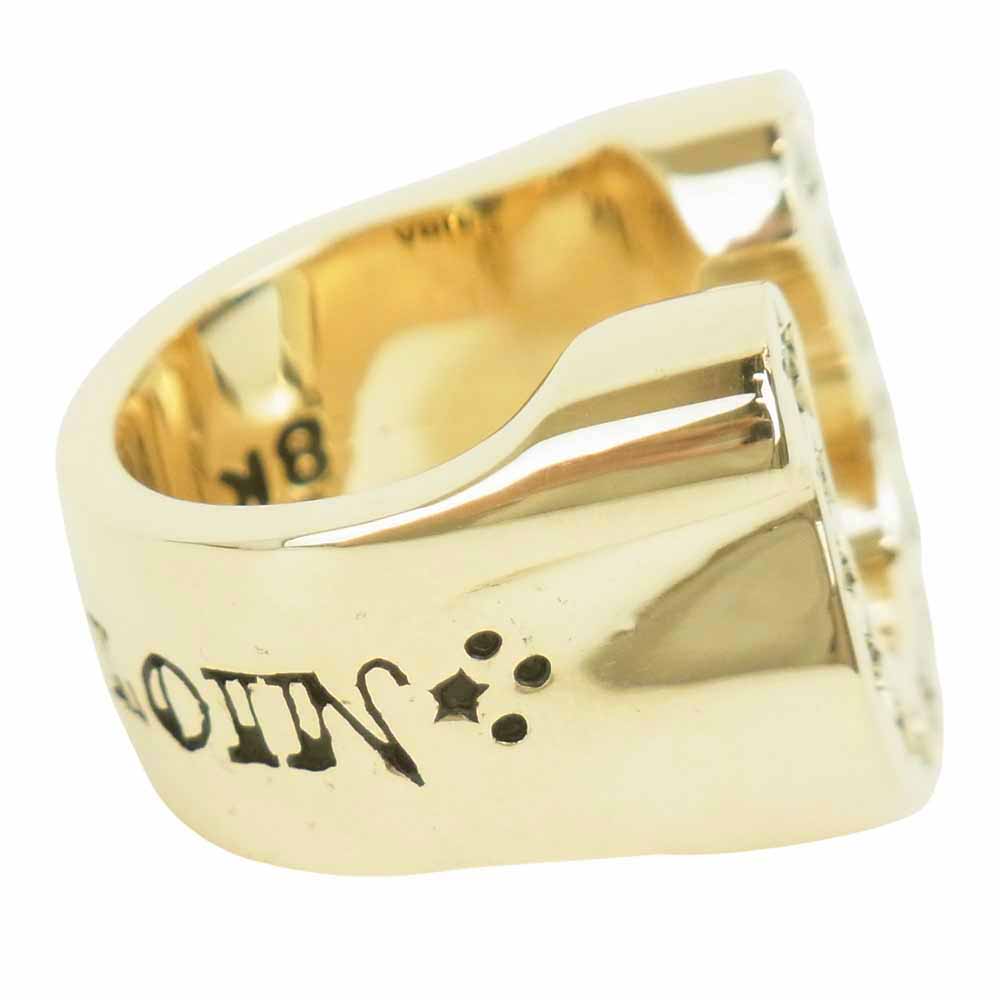 TENDERLOIN テンダーロイン 新品仕上げ済み T-H.S RING STONE 8K ダイヤ ホースシュー リング ゴールド系【極上美品】【中古】