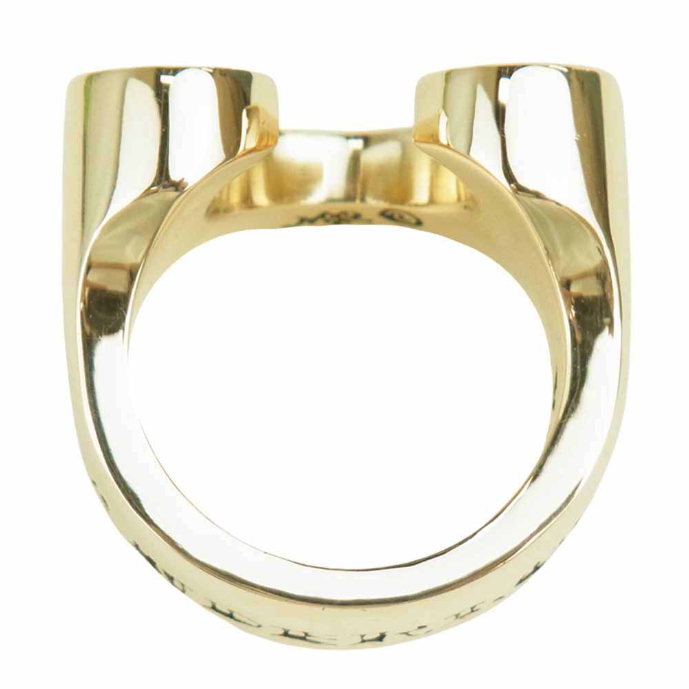 TENDERLOIN テンダーロイン 新品仕上げ済み T-H.S RING STONE 8K ダイヤ ホースシュー リング ゴールド系【極上美品】【中古】