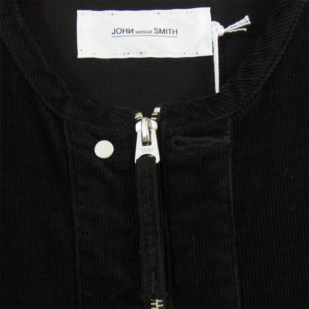 ジョンメイソンスミス JK-#640 TRUCKER JACKET コーデュロイ ノーカラー トラッカー ジャケット ブラック系 L【新古品】【未使用】【中古】