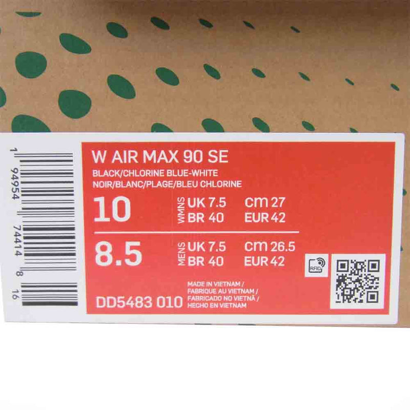 NIKE ナイキ DD5483-010 WMNS AIR MAX 90 SE ウィメンズ エアマックス 27cm マルチカラー系 UK7.5【新古品】【未使用】【中古】