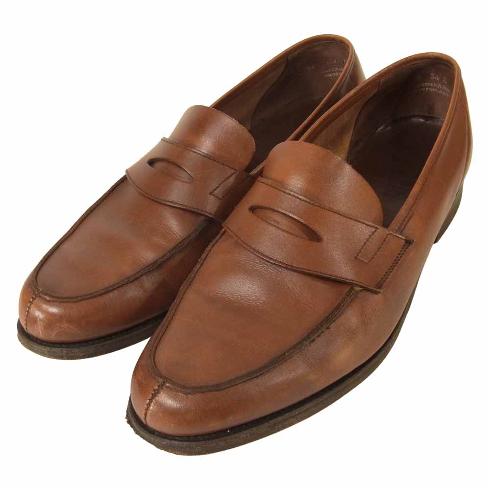 CROCKETT&JONES クロケットアンドジョーンズ ペニー ローファー イギリス製 ブラウン系 6.5E【中古】