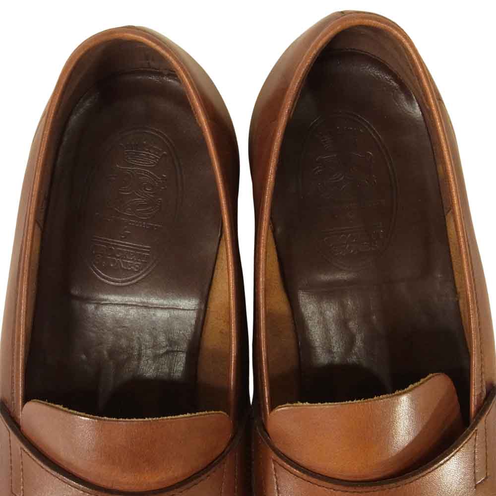 CROCKETT&JONES クロケットアンドジョーンズ ペニー ローファー イギリス製 ブラウン系 6.5E【中古】