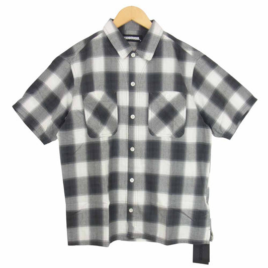 NEIGHBORHOOD ネイバーフッド 211arnh-shm04 B&C / C-SHIRT . SS オンブレチェック BLACK ブラック系 S【極上美品】【中古】