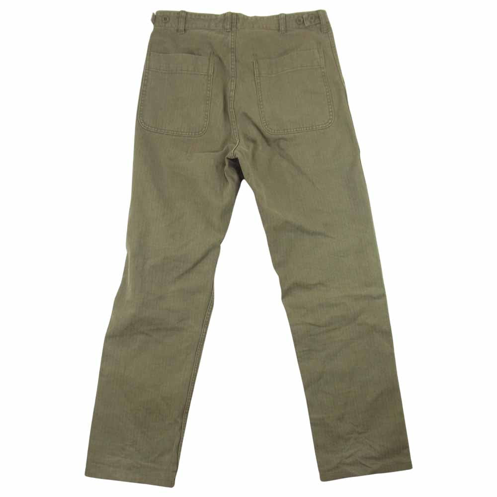 TENDERLOIN テンダーロイン T-HB PNT ヴィンテージ加工 ヘリンボーン ベイカー ミリタリー カーキ系 XS【美品】【中古】