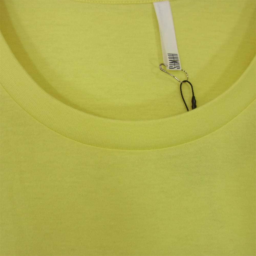 ヒューミス M-TO1104A PRINT T-SH プリント Tシャツ イエロー系 L【新古品】【未使用】【中古】