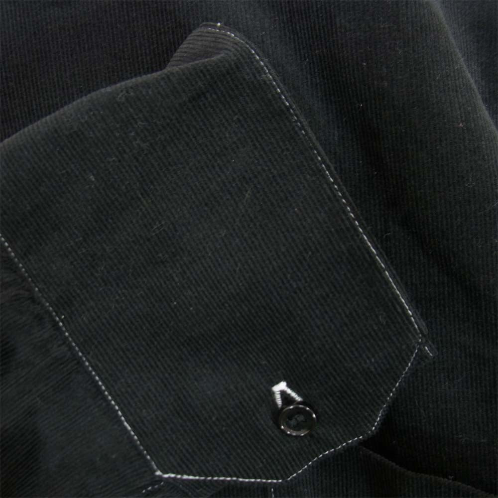 ヒューミス M-SH1201A DEFORMATION COVERALL SHIRT カバーオール シャツ ブラック系 S【新古品】【未使用】【中古】