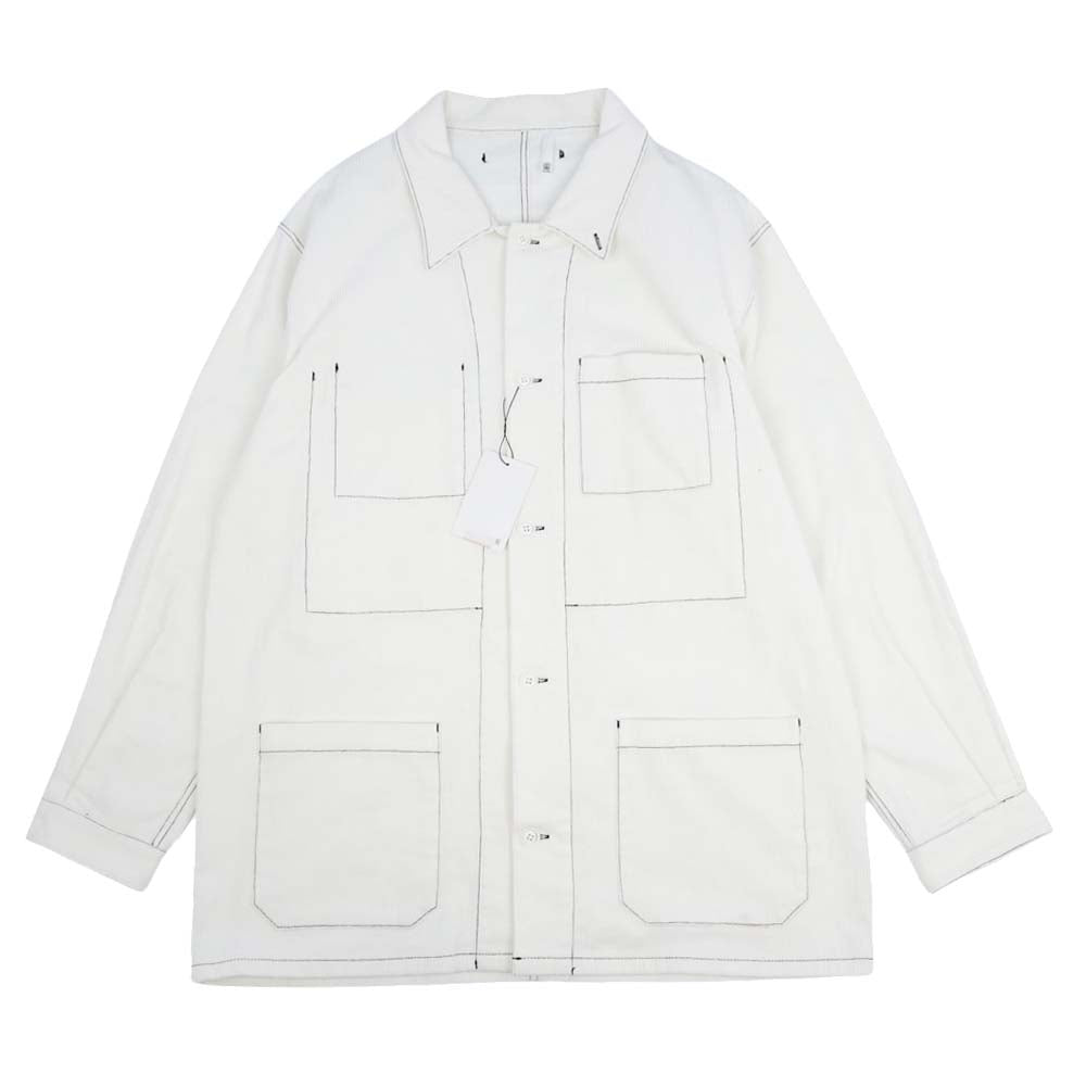 ヒューミス M-BL1203 DEFORMATION WORKER COVERALL BLOUSON カバーオール ブルゾン ジャケット ホワイト系 M【新古品】【未使用】【中古】