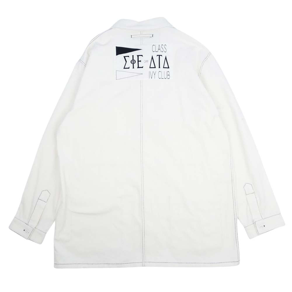 ヒューミス M-BL1203 DEFORMATION WORKER COVERALL BLOUSON カバーオール ブルゾン ジャケット ホワイト系 M【新古品】【未使用】【中古】