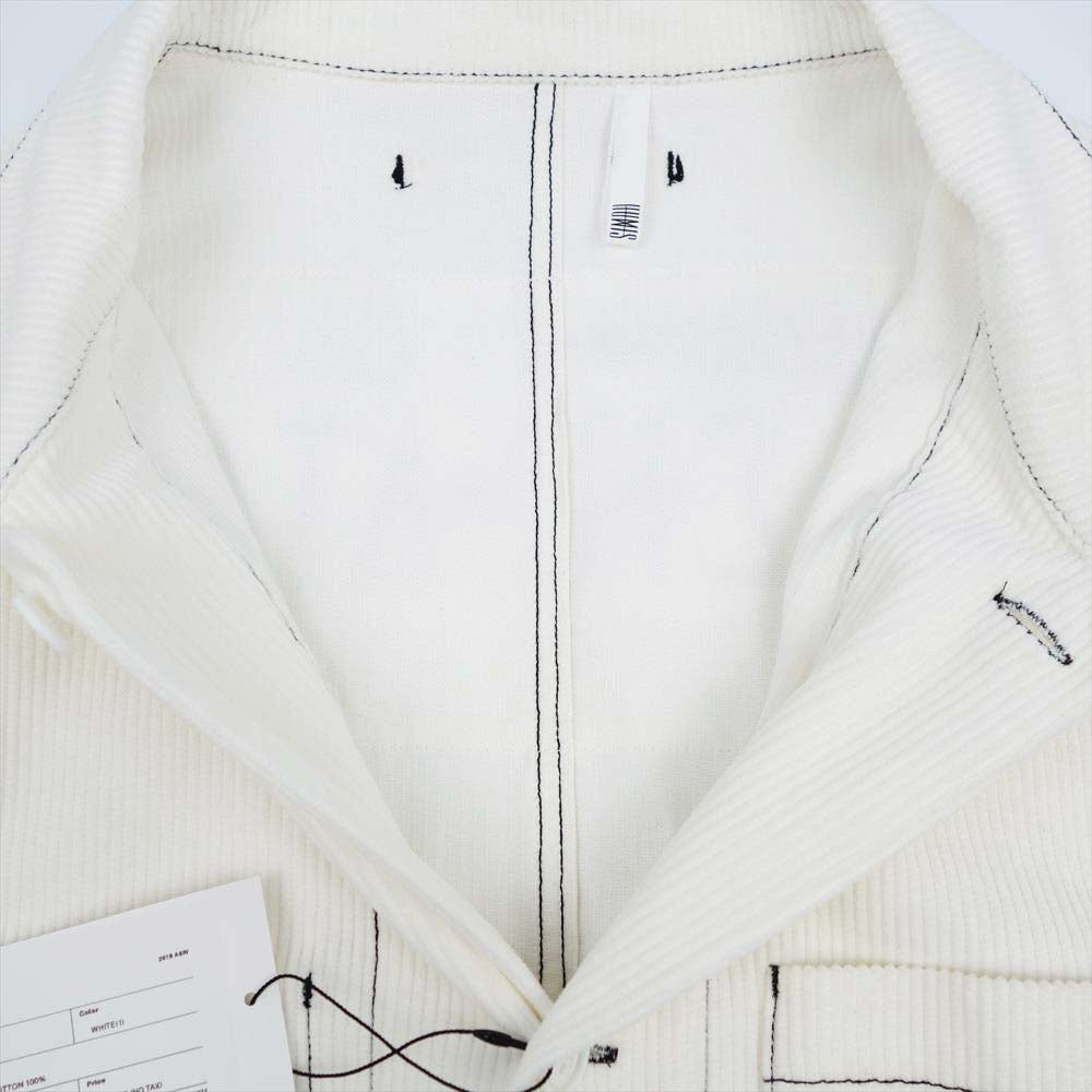 ヒューミス M-BL1203 DEFORMATION WORKER COVERALL BLOUSON カバーオール ブルゾン ジャケット ホワイト系 M【新古品】【未使用】【中古】