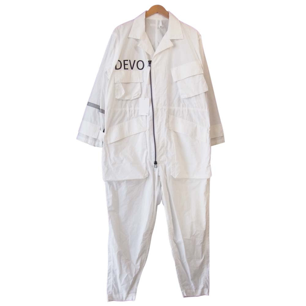 ヒューミス M-BL1301 CHEMICAL FLIGHT JUMP SUIT ジャンプスーツ ツナギ オールインワン ホワイト系 M【新古品】【未使用】【中古】