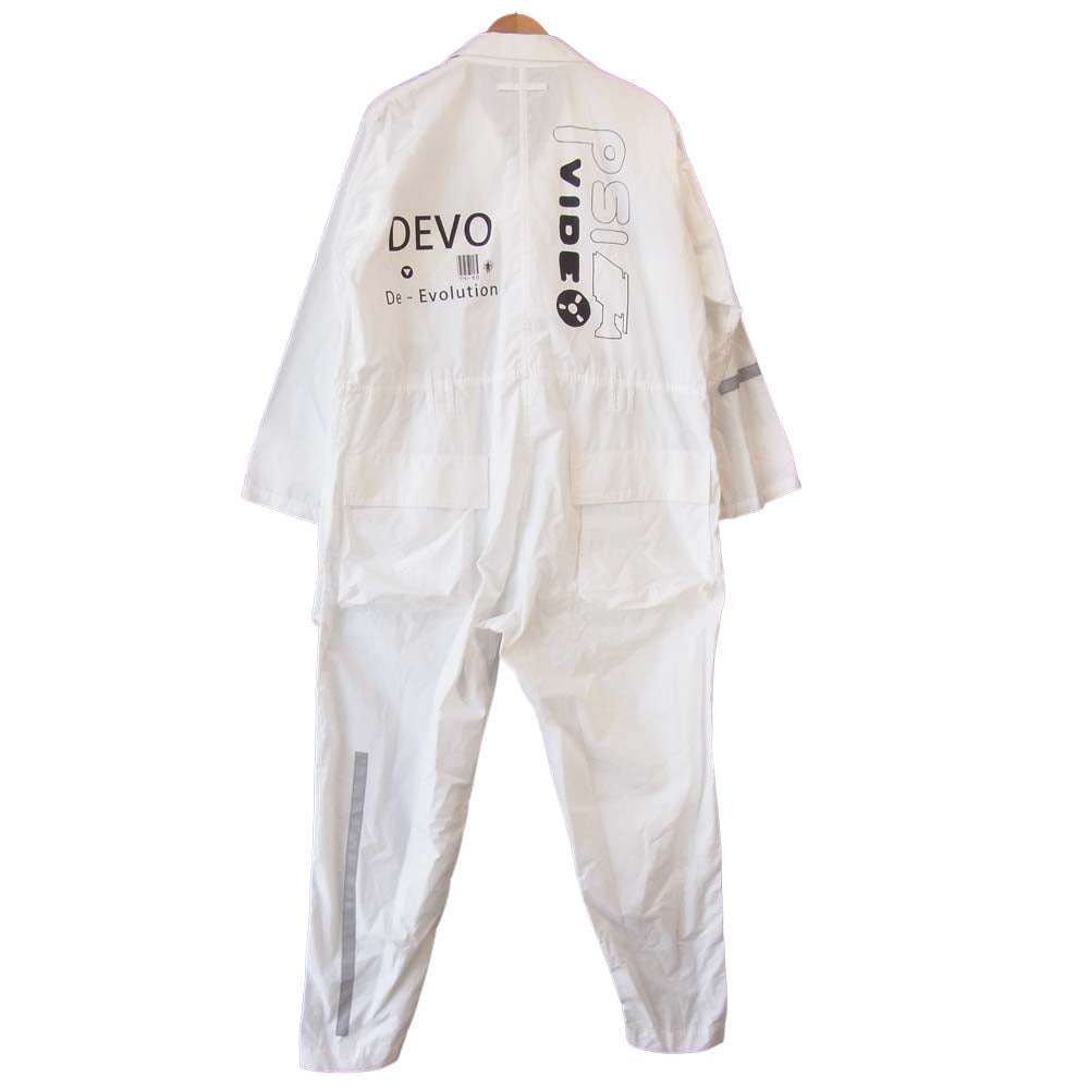 ヒューミス M-BL1301 CHEMICAL FLIGHT JUMP SUIT ジャンプスーツ ツナギ オールインワン ホワイト系 M【新古品】【未使用】【中古】