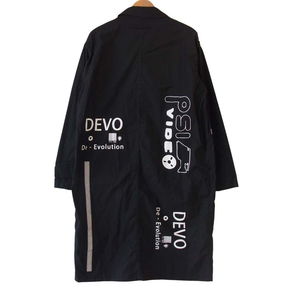 ヒューミス M-CO1301 CHEMICAL FLY-FRONT OVER COAT オーバーコート ブラック系 S【新古品】【未使用】【中古】