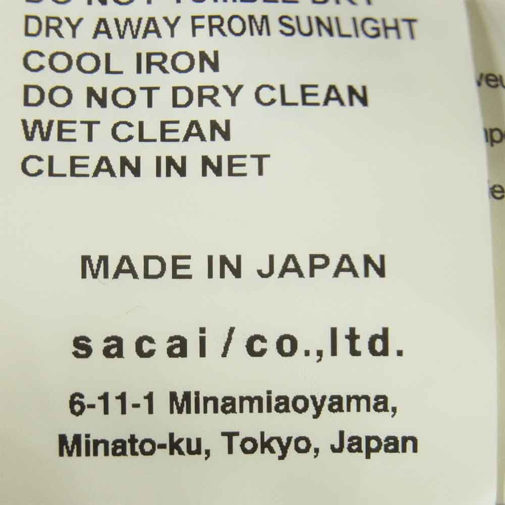 Sacai サカイ 20SS 20-0103S FUNKADELIC Hoodie プリント フーディー パーカー ブラック系 2【新古品】【未使用】【中古】