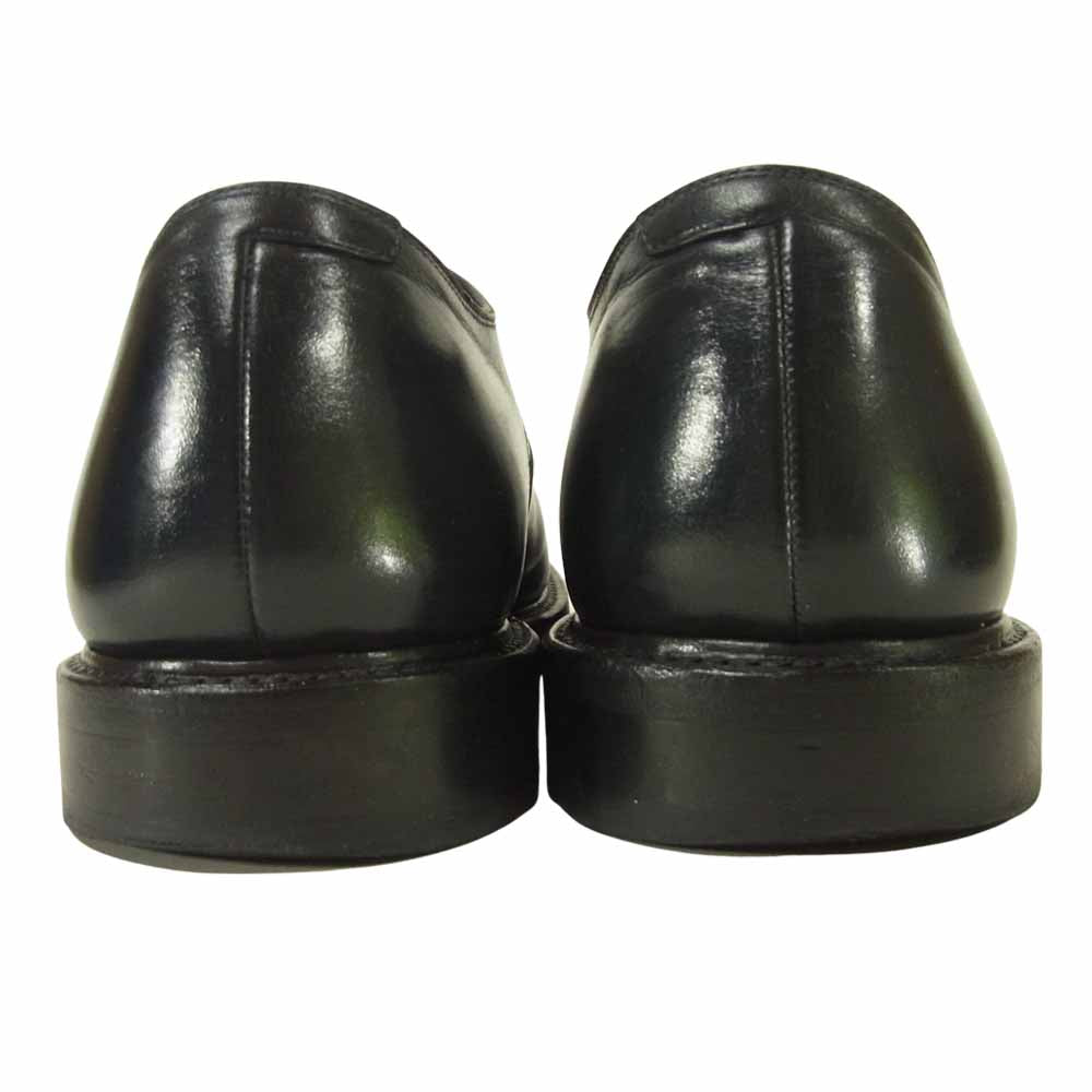 伝助 外羽根 Ｕチップ シューズ ダークネイビー系 サイズ表記無し 実寸26.5cm【中古】