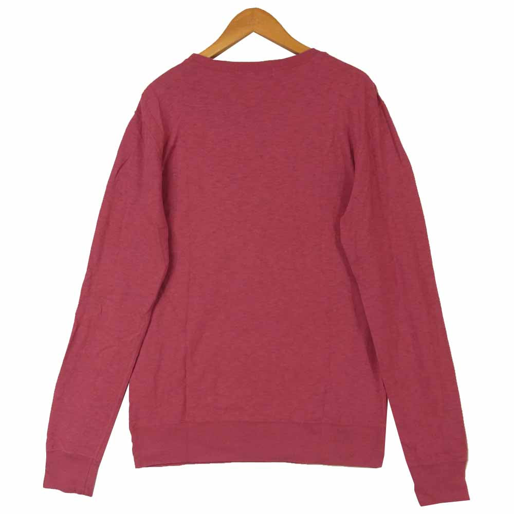 HYSTERIC GLAMOUR ヒステリックグラマー バイクガール ポスター デザイン クルーネック ロングスリーブ Tシャツ ピンク系 S【中古】