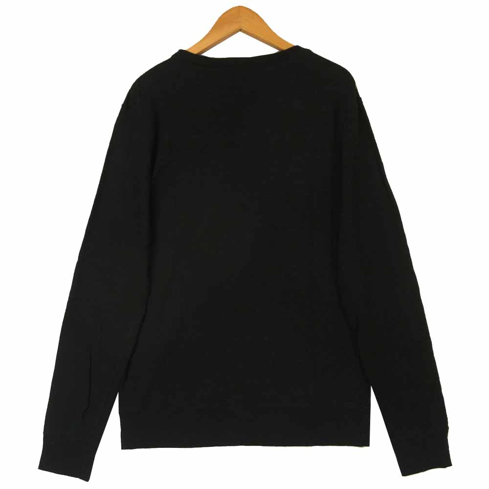 HYSTERIC GLAMOUR ヒステリックグラマー バイクガール ポスター デザイン クルーネック 長袖 Tシャツ ブラック系 S【中古】